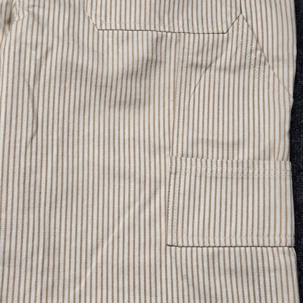 Cali 1850 Womens Pants 11 Tan Brown Striped Wide Leg High Rise Boho Juniors - Picture 13 of 16